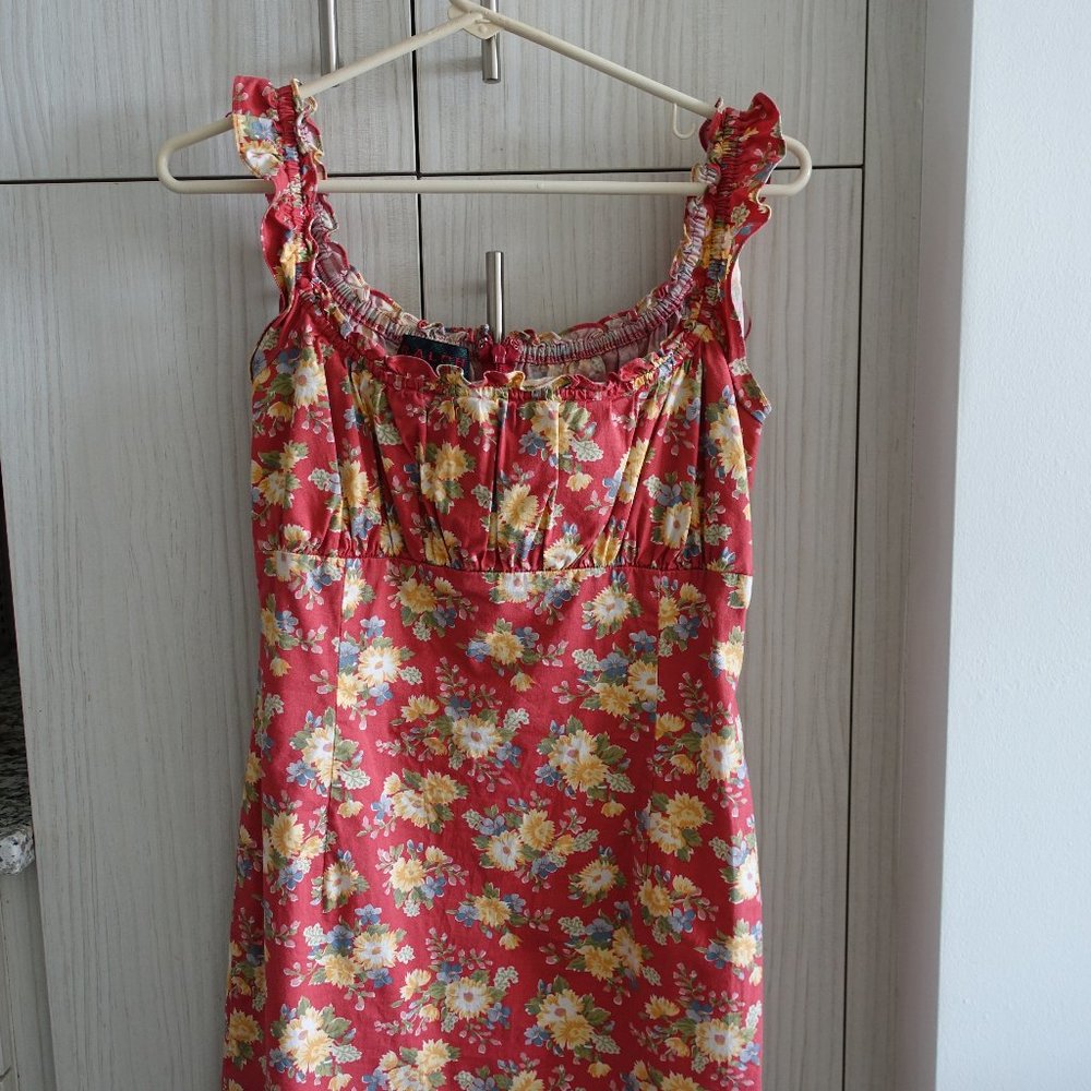 Ralph Lauren Milkmaid Prairie Floral Dress